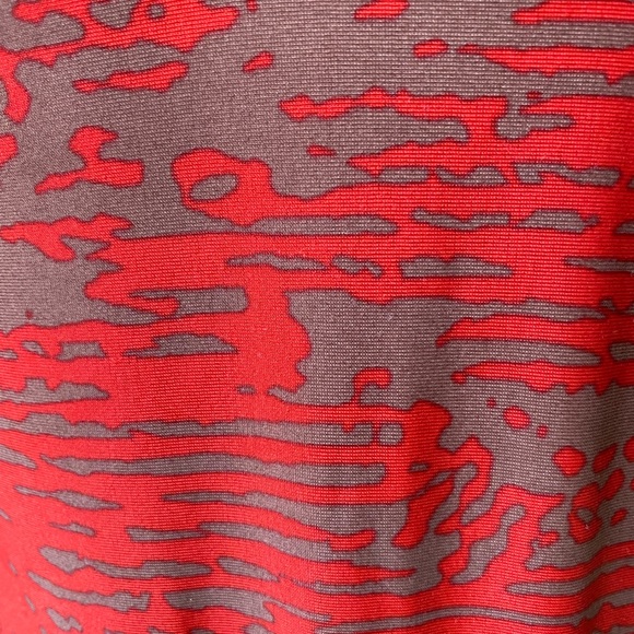 Massimo Womens Tankini Swimwear Strapless Tiger Striped Brown Red Size S - Picture 10 of 13